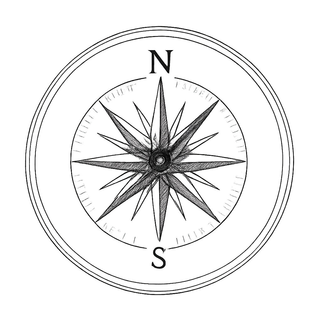 Vintage Compass in Intricate Detail