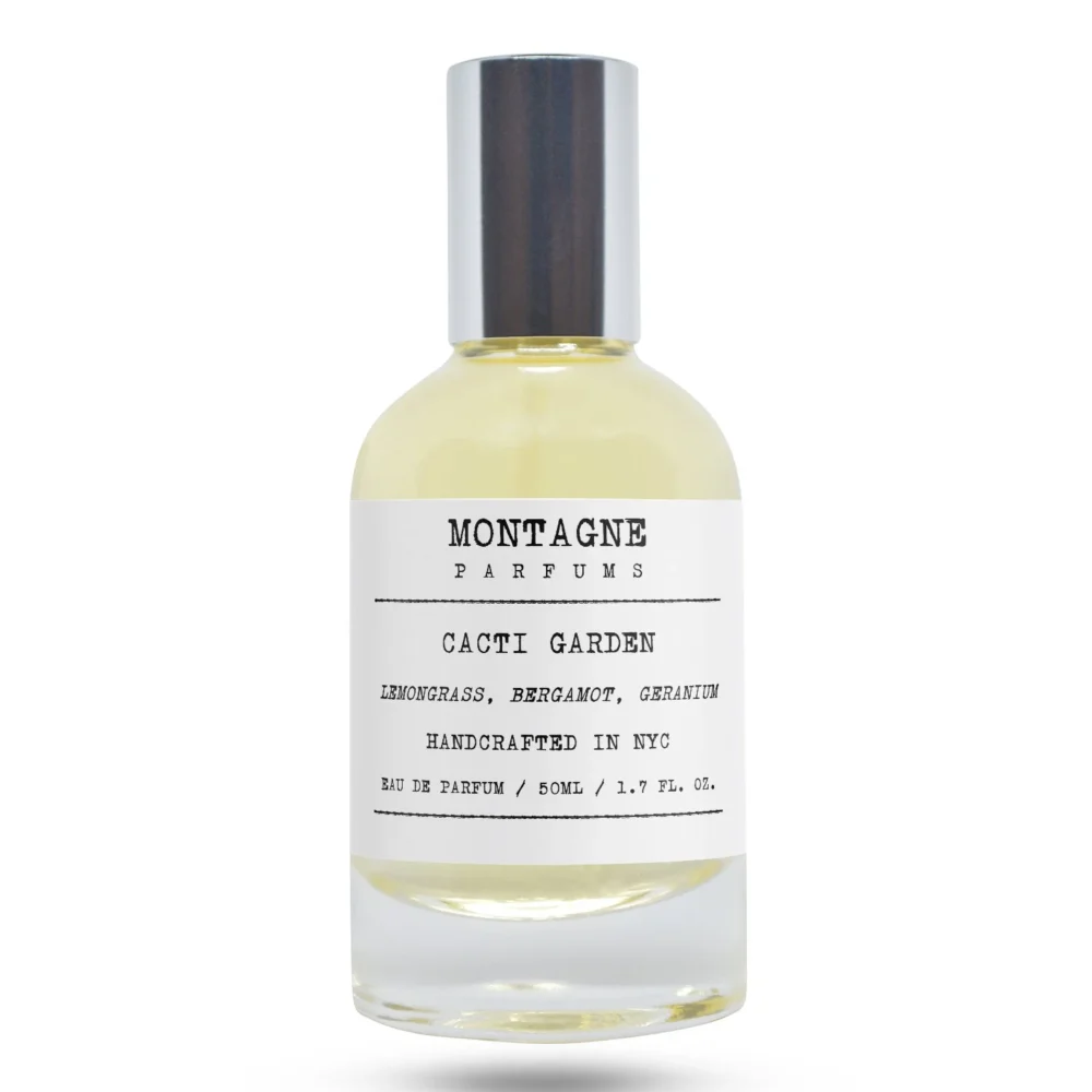 Bottle of perfume called Cacti Garden inspired by LV Cactus Garden